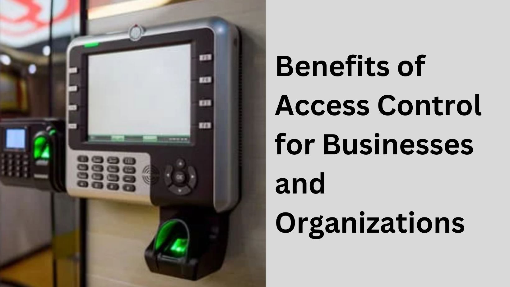 secure your premises with our access control systems. 1